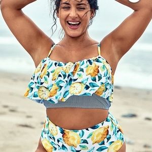 2x 🍋🍋 high waisted bikini BNWT